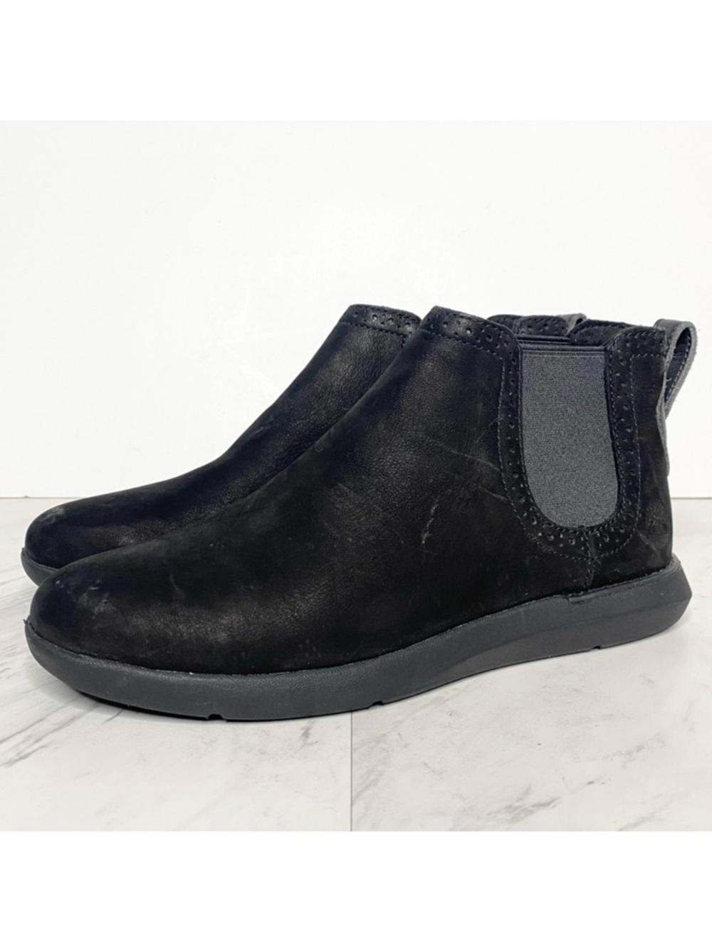 Timberland Bradenton Black Nubuck Ankle Chelsea Bootie 6